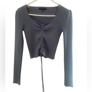 Love tree Women Juniors ribbed long sleeve